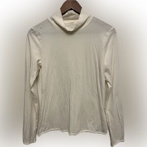 Anthropologie Cream Long Sleeve Top